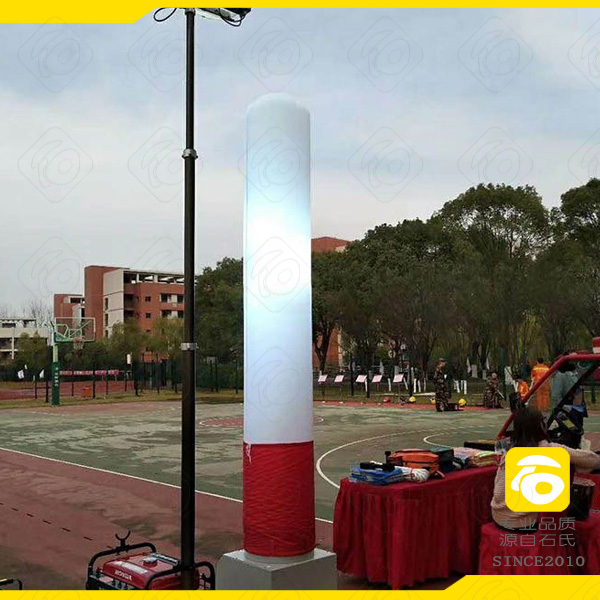 充氣照明燈柱,自發電應急移動泛光工作燈
