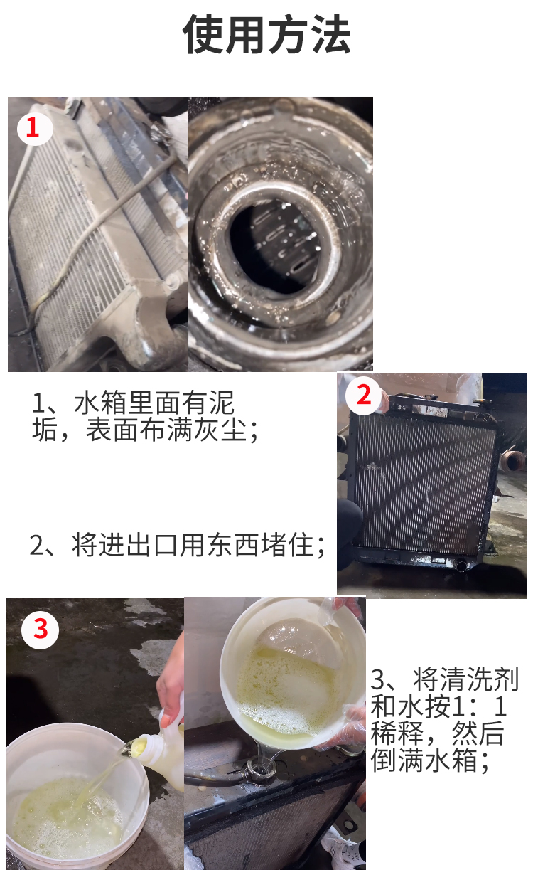 汽車水箱內部清洗劑
